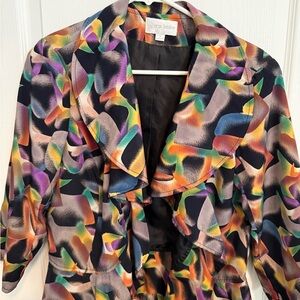 Vintage- Erin London Colorful Abstract Blazer
